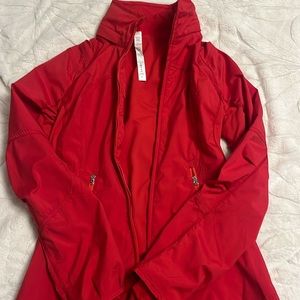 red lululemon jacket